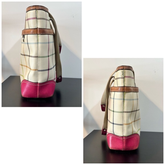 Vintage Coach Heritage Tatterstall Tote Bag - Picture 2 of 15